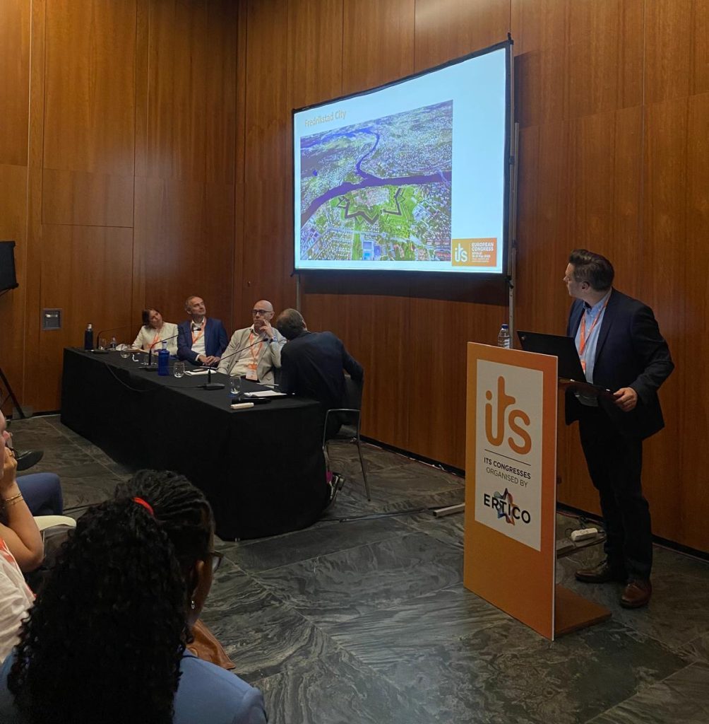 Tom Mauno from Fredrikstad presenting at ITS